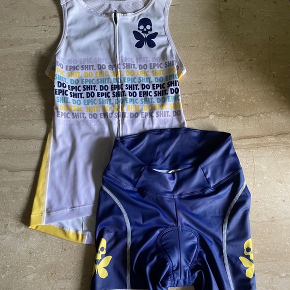 Betty Designs Women's EPIC Triathlon Cycling Bike Kit SM/XS - Picture 1 of 11